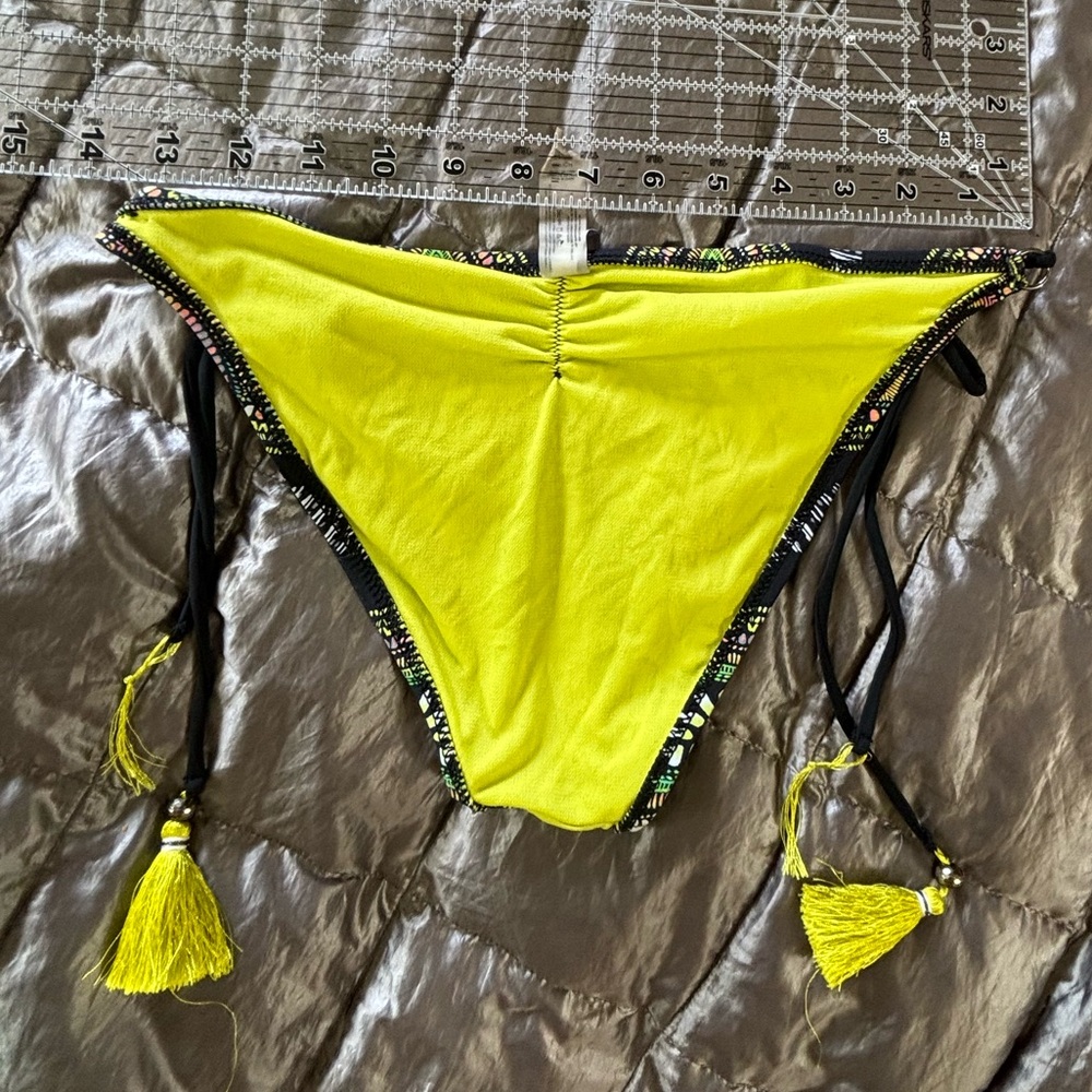 Radio Fiji Stylish Yellow Tassels and Patterned Bikini Bottom - Picture 7 of 12